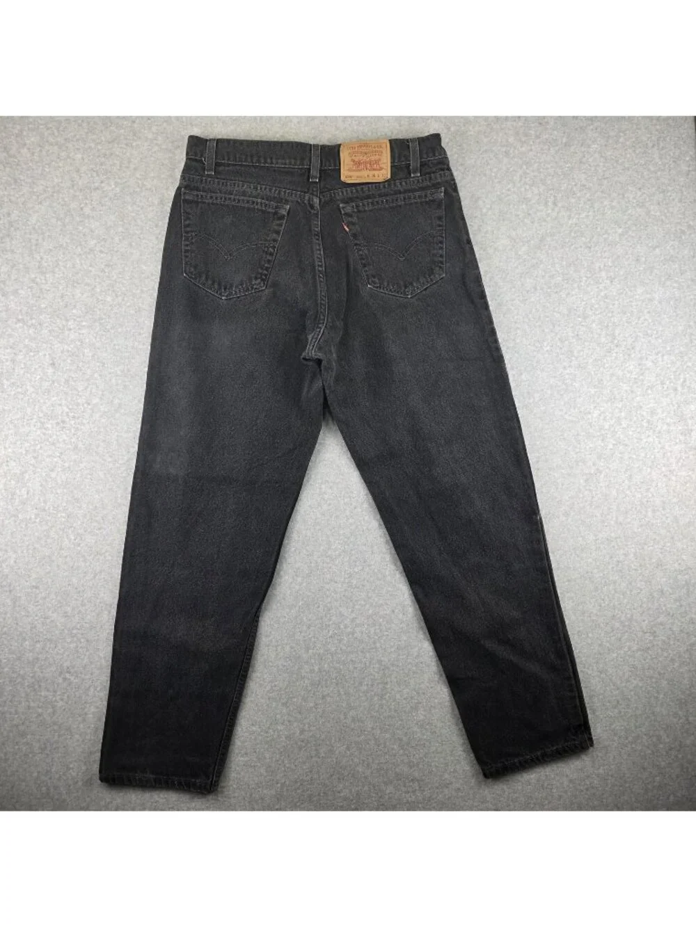 Vintage Levi's 550 Jeans Mens 36x32 Black USA Made 1996 Relaxed Tapered Denim